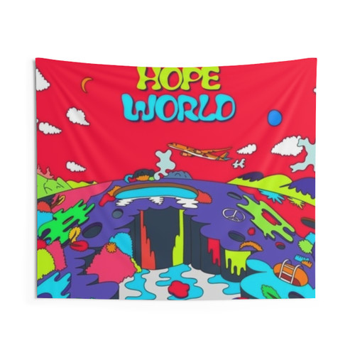 Hope World Tapestry - Colorful BTS Artwork