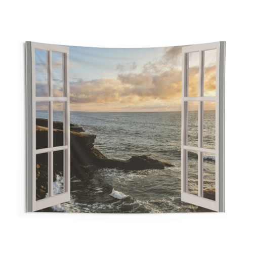 San Diego Sunset Tapestry Wall Hanging