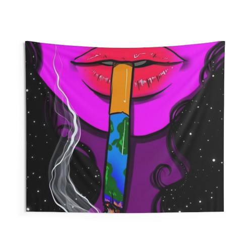 Trippy Earth Smoker Tapestry