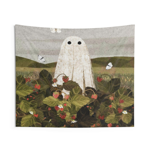 Strawberry Fields Tapestry - Floral Wall Hanging