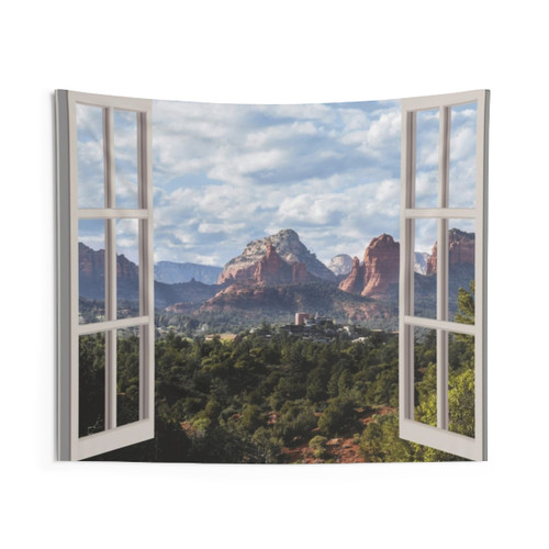 Sedona Window View Tapestry