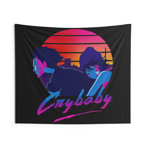 Devilman Crybaby 80s Aesthetic Tapestry