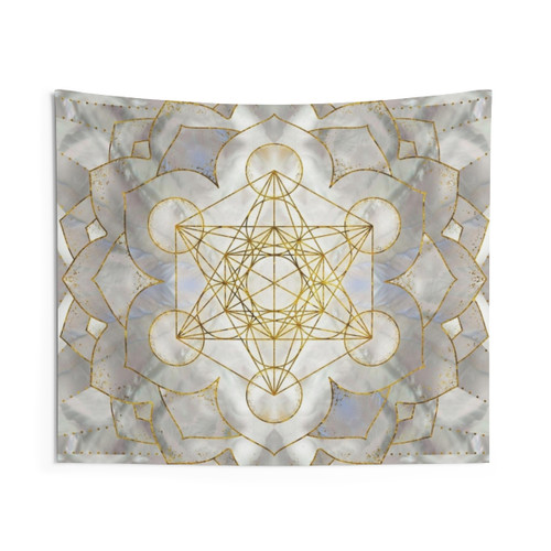 Metatron's Cube Sacred Geometry Tapestry