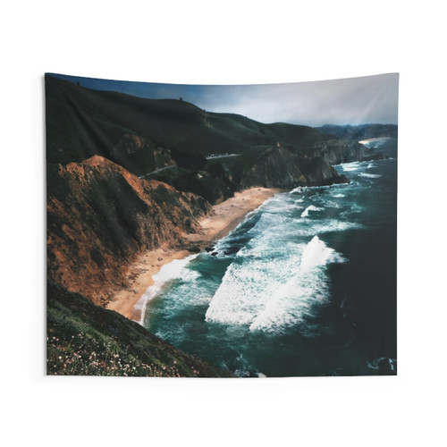 Big Sur Surf and Coastline Tapestry
