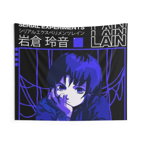 Serial Experiments Lain Cyberpunk Anime Tapestry