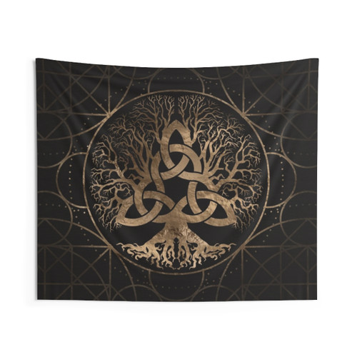 Tree of Life Yggdrasil Triquetra Tapestry