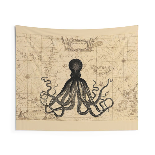 Kraken Octopus Tapestry Wall Hanging