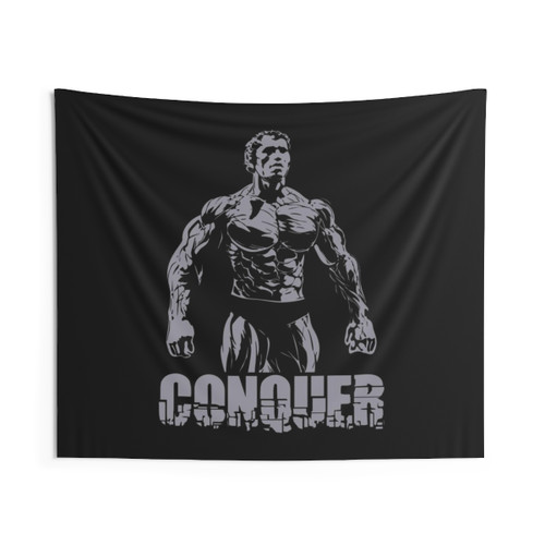 Arnold Schwarzenegger Muscle Motivation Tapestry