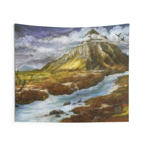The Lonely Mountain Tapestry - Stunning Fantasy Landscape