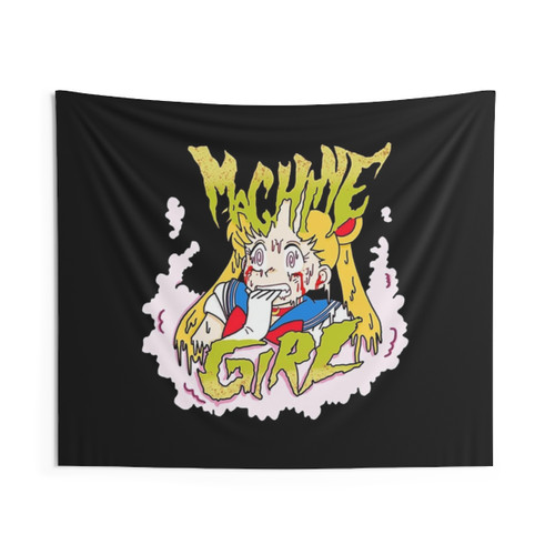 Machine Girl Aesthetic Tapestry