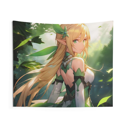 Leafa Anime Girl Tapestry