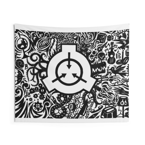 SCP Foundation Logo Tapestry Wall Art Decor