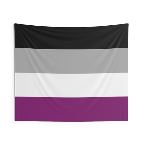 Asexual Pride Tapestry with Colorful Ace Flag Design