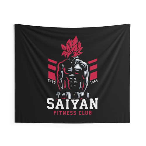 Saiyan Fitness Club Anime Gym Tapestry