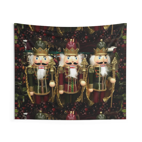 Nutcracker Trio Christmas Tapestry