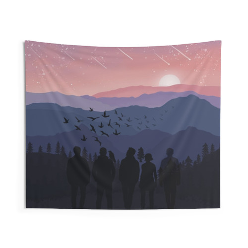 TRC Sunset Landscape Tapestry - The Raven Cycle Fan Art