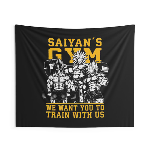 Saiyan's Gym Anime Motivational Tapestry