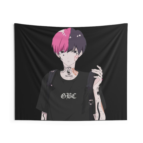 Lil Peep Anime Tapestry Wall Art