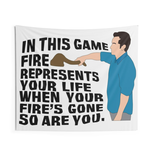Survivor Jeff Probst Fire Tapestry