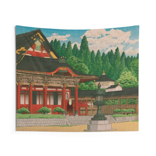 Spirit of the Temple Tapestry - Breathtaking Japanese Landscape