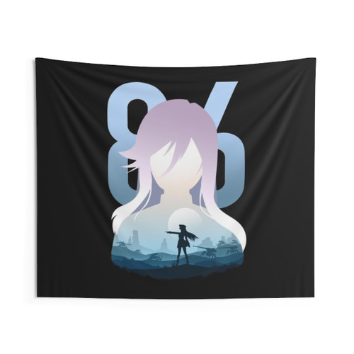 Eighty Six Landscape Tapestry featuring anime and manga style artwork