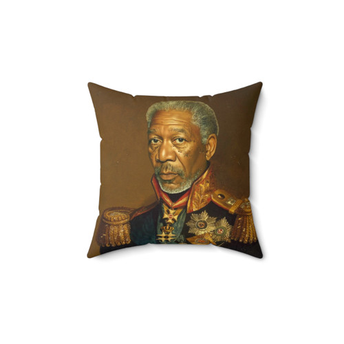 Custom Morgan Freeman Portrait Pillow