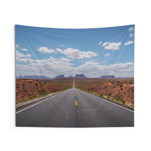 Monument Valley Utah Tapestry Featuring Highway 163 Landscape