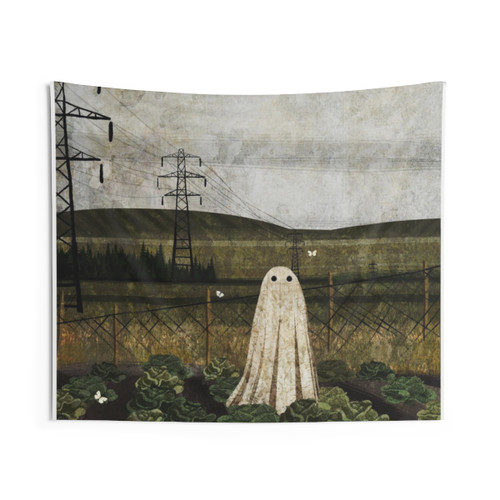 Creepy Cute Cabbage Patch Ghost Tapestry