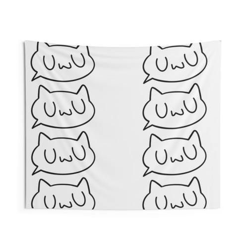Cute UwU Speech Bubble Tapestry for Kawaii Anime Fans