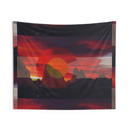 Colorado Sunrise Tapestry featuring the Garden of the Gods