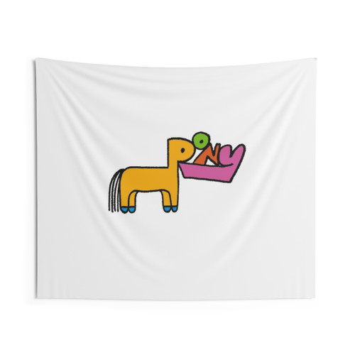 Pony Rex Orange County Tapestry Wall Hanging