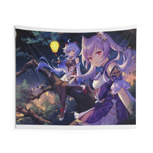 Genshin Impact Tapestry featuring Ganyu and Keqing