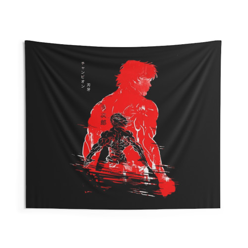 Baki the Grappler Tapestry Featuring Hanma Bloodline