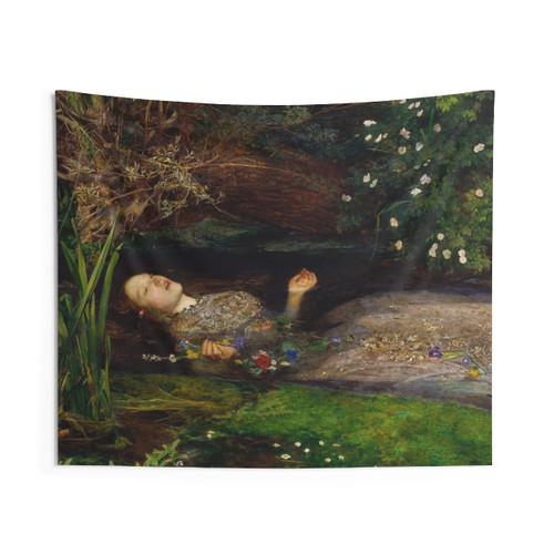 Ophelia Vintage Tapestry by John Everett Millais