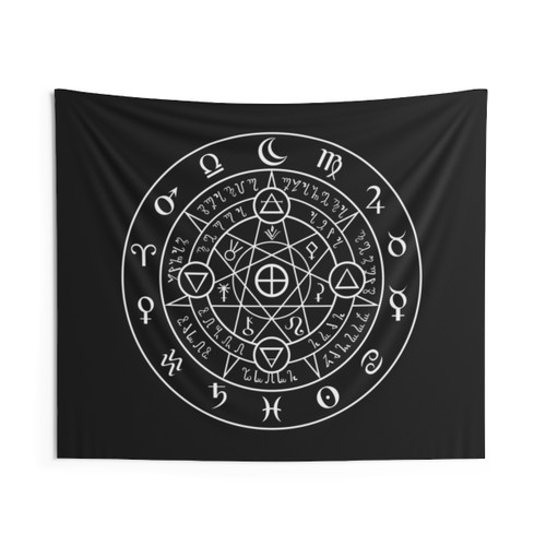 Alchemical Sigil Tapestry - Esoteric Home Decor