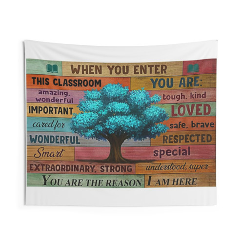 Wonderful Teacher Classroom Tapestry