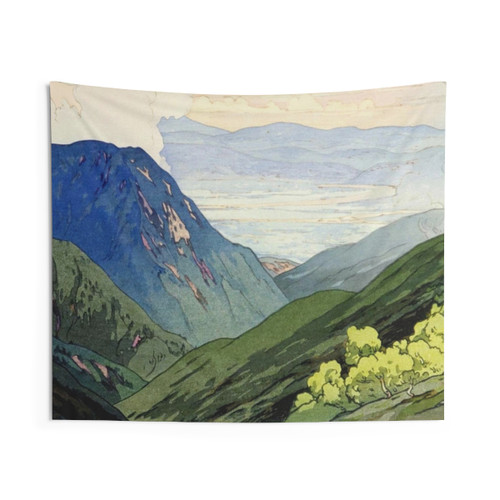 Hiroshi Yoshida Mount Otenjo Japanese Landscape Tapestry
