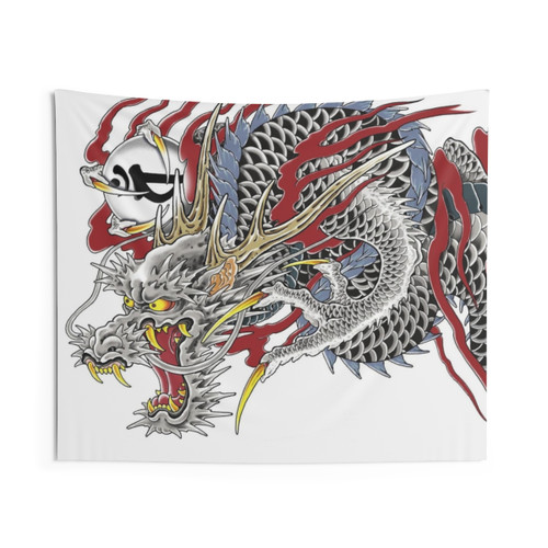 Kazuma Kiryu Dragon Tattoo Horizontal Tapestry