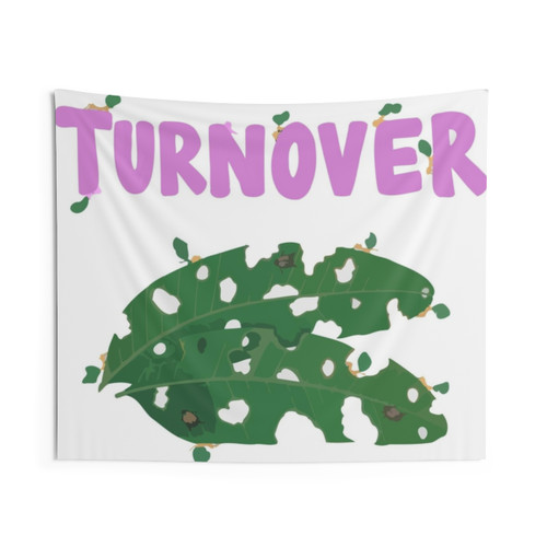 Turnover Leaf Logo Tapestry