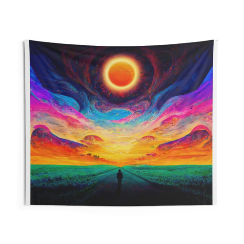 Colorful SUNSATIONS Anime Tapestry with Pop Art Design