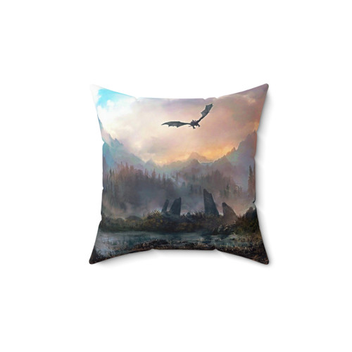 Mountain Dragon Pillow - Skyrim Fantasy RPG Decor