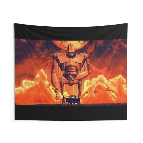 Retro Iron Giant Robot Tapestry Wall Hanging