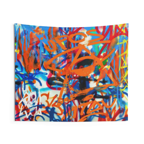Vibrant Graffiti Tapestry for Home Decor