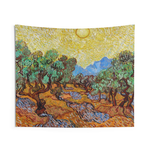 Van Gogh Olive Trees Digital Tapestry
