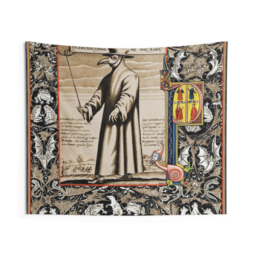 Plague Doctor Tapestry Wall Art
