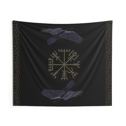 Viking Huginn and Muninn Tapestry