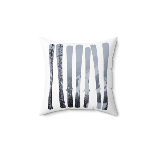 Skier-themed DopeyArt Pillow