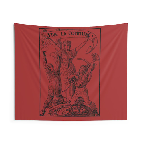 Vive La Commune Walter Crane Tapestry - Historical, Leftist Art