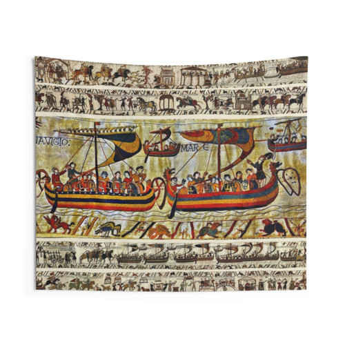 Bayeux Tapestry Viking Ships Wall Hanging