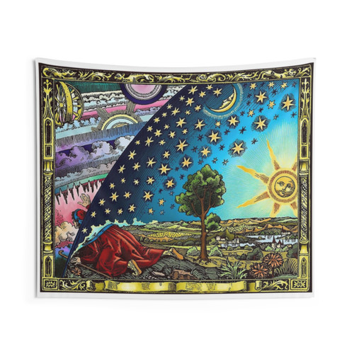 Flammarion Engraving Flat Earth Tapestry